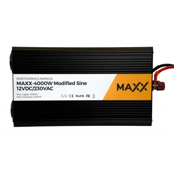 Przetwornica napięcia MAXX 4000W Modified Sine 12VDC/230VAC [2000W/4000W]
